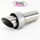 Db killer | Chicane Akrapovic ø53mm Droite-biseautée vis haut gauche