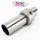 Db killer | Chicane Akrapovic ø53mm Droite-biseautée vis haut gauche