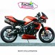 Silencieux d'échappement Arrow Triumph Street Triple 675 2007-2012