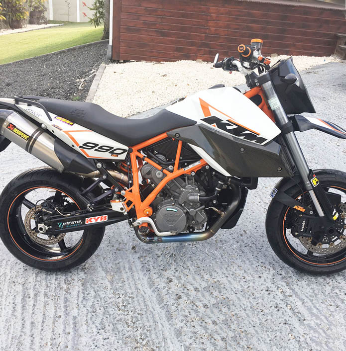 Ligne complète akrapovic evolution ktm 990 smr