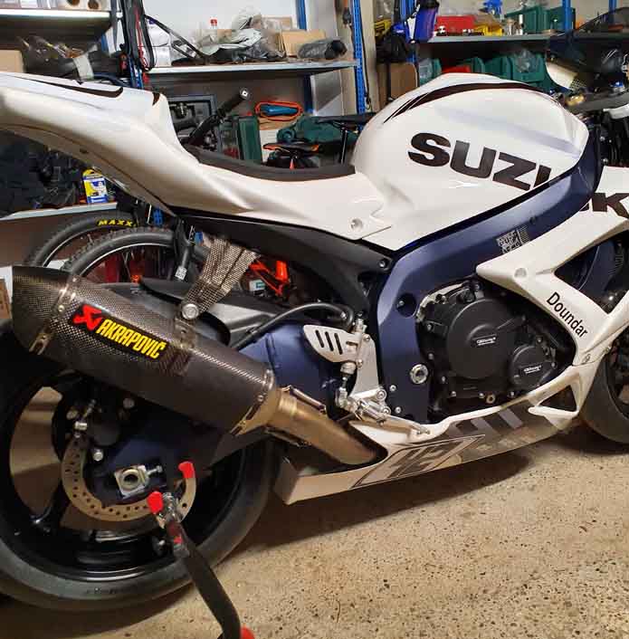 Ligne akra suzuki gsxr 600 2006-2010