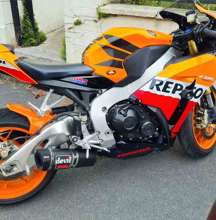 Ligne complète devil racing honda cbr 1000rr 2008