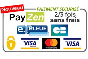 Nouveau: Paiement 2 /3 fois sans frais par CB